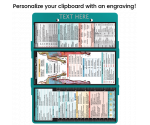 WhiteCoat Clipboard® Trifold - Teal Occupational Therapy Edition